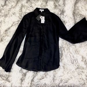 Black Express Flared Sleeve Blouse